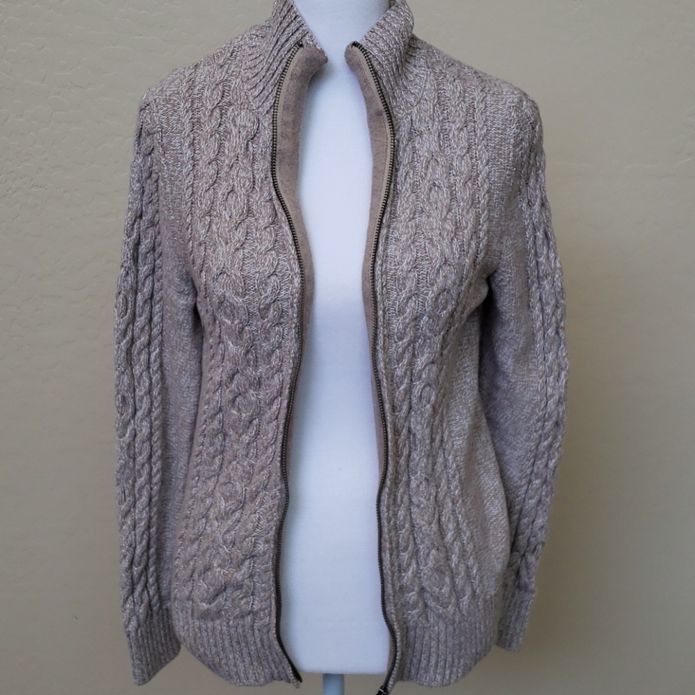 L.L. bean zip up sweater